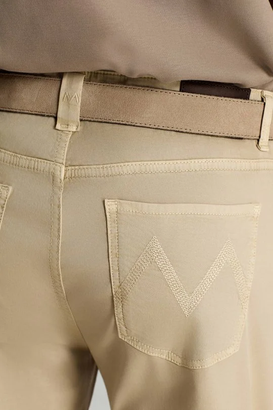 Hemington - Saf Pamuk Slim Fit 5 Cep Krem Yazlık Chino Pantolon (4)