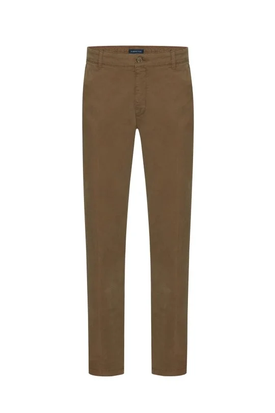 Hemington - Saf Pamuk Tütün Rengi Regular Fit Chino Pantolon (6)