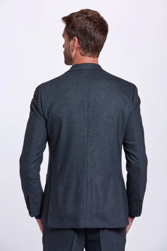 Hemington - Saf Yün Koyu Yeşil Blazer Ceket (3)