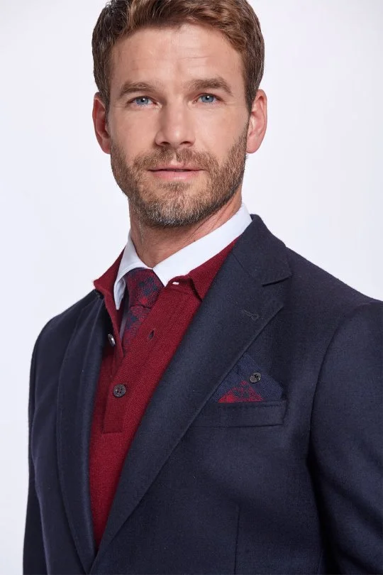 Hemington - Saf Yün Lacivet Blazer Ceket (3)