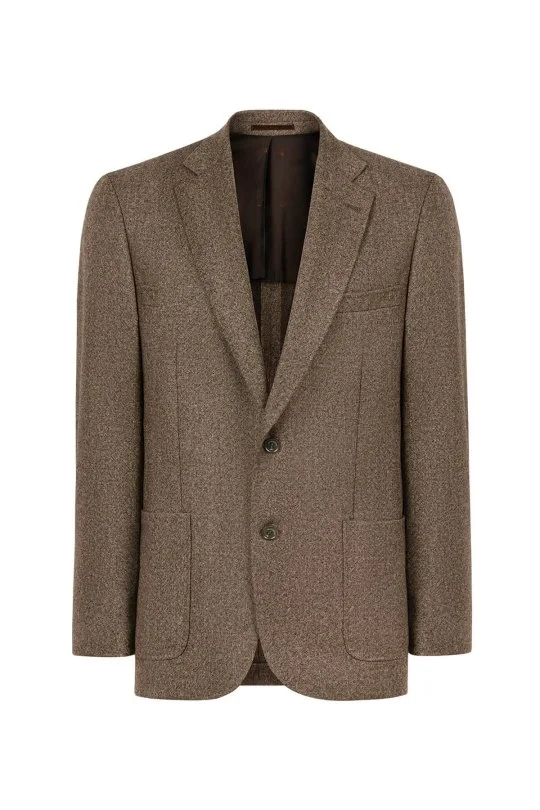 Hemington - Saf Yün Tütün Rengi Blazer Ceket (8)