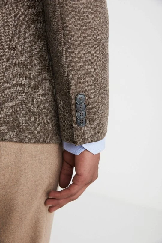 Hemington - Saf Yün Tütün Rengi Blazer Ceket (6)