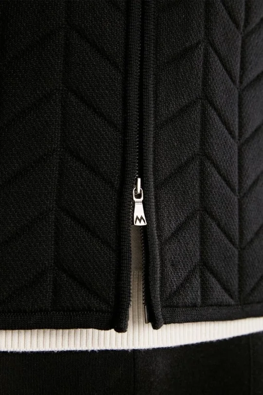 Hemington - Siyah Activewear Merino Yün Triko Yelek (6)