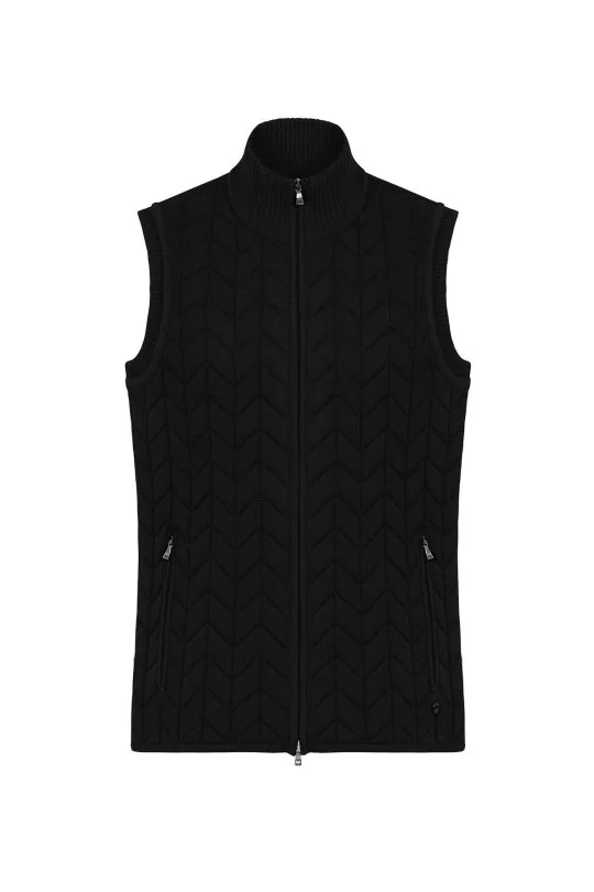 Hemington - Siyah Activewear Merino Yün Triko Yelek (8)
