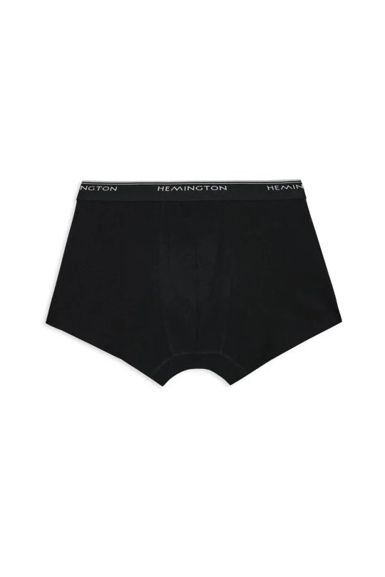 Hemington - Siyah Beyaz Lacivert Üçlü Boxer Seti (3)