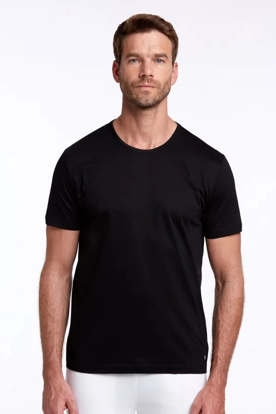 Hemington - Siyah Bisiklet Yaka Basic T-Shirt (1)