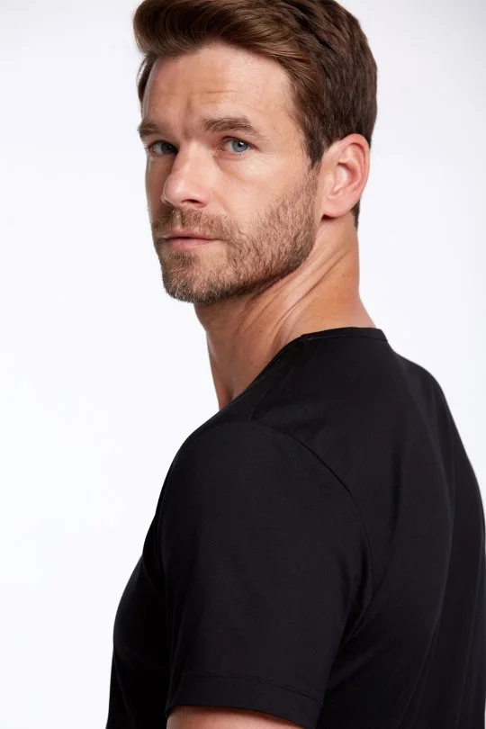 Hemington - Siyah Bisiklet Yaka Basic T-Shirt (5)