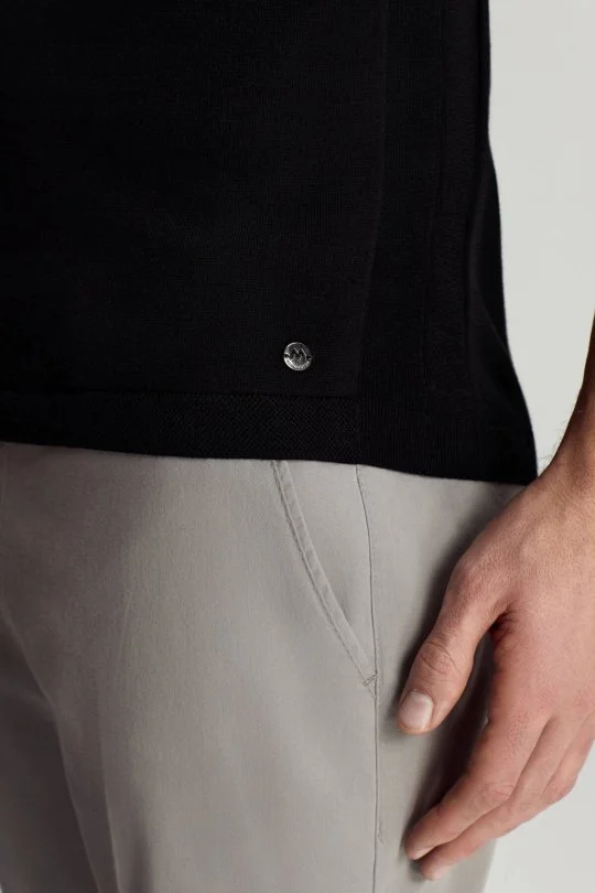 Hemington - Bisiklet Yaka Siyah Giza Pamuk Triko T-Shirt (3)