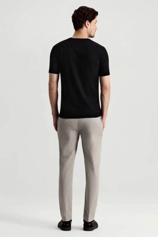 Hemington - Bisiklet Yaka Siyah Giza Pamuk Triko T-Shirt (5)