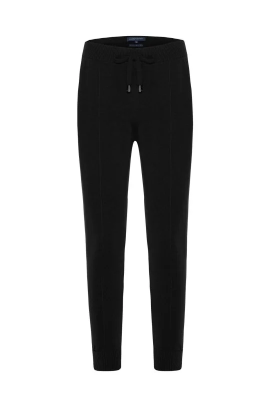 Hemington - Siyah Merino Yün Activewear Triko Pantolon (5)