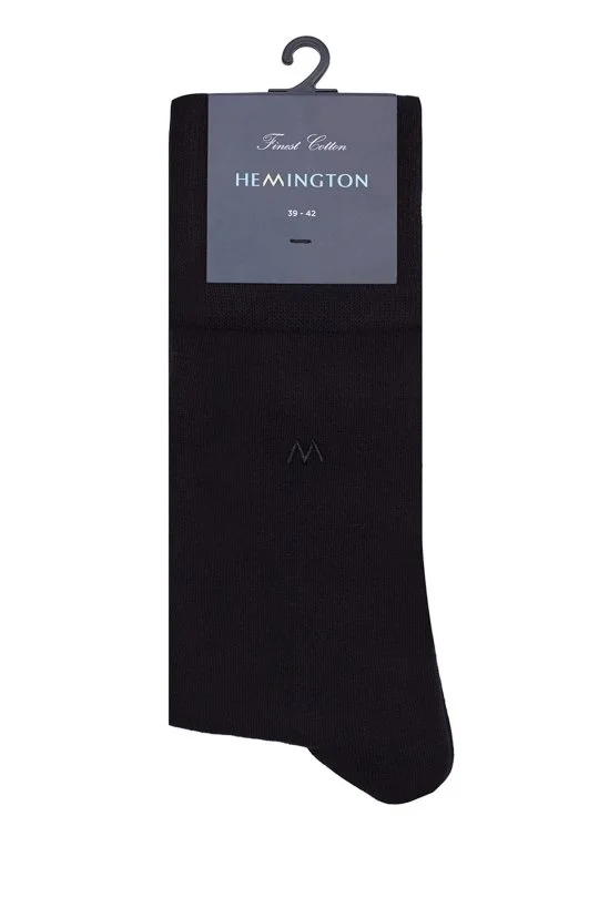 Hemington - Siyah Pamuklu Çorap (2)