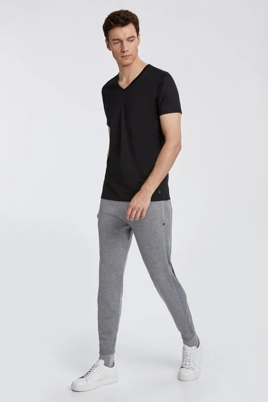 Hemington - V Yaka Siyah Basic T-Shirt (2)
