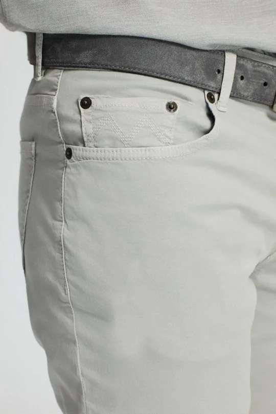 Hemington - Slim Fit 5 Cep Açık Gri Chino Pantolon (3)