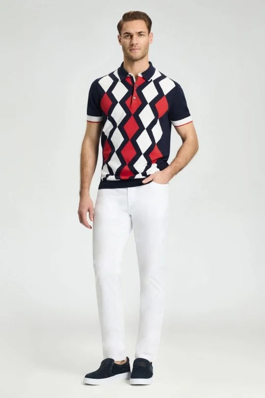 Hemington - Pamuk Karışım Slim Fit 5 Cep Beyaz Chino Pantolon (2)
