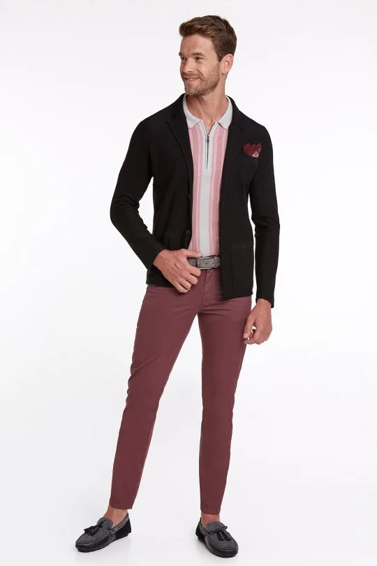 Hemington - Slim Fit 5 Cep Bordo Yazlık Pantolon (6)