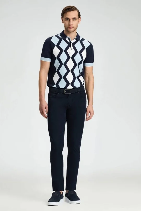 Hemington - Slim Fit 5 Cep Lacivert Chino Pantolon (1)