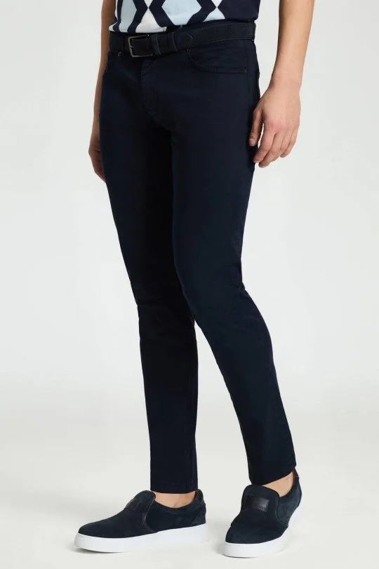 Hemington - Slim Fit 5 Cep Lacivert Chino Pantolon