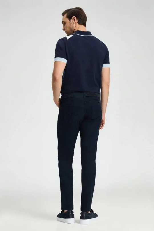 Hemington - Slim Fit 5 Cep Lacivert Chino Pantolon (3)