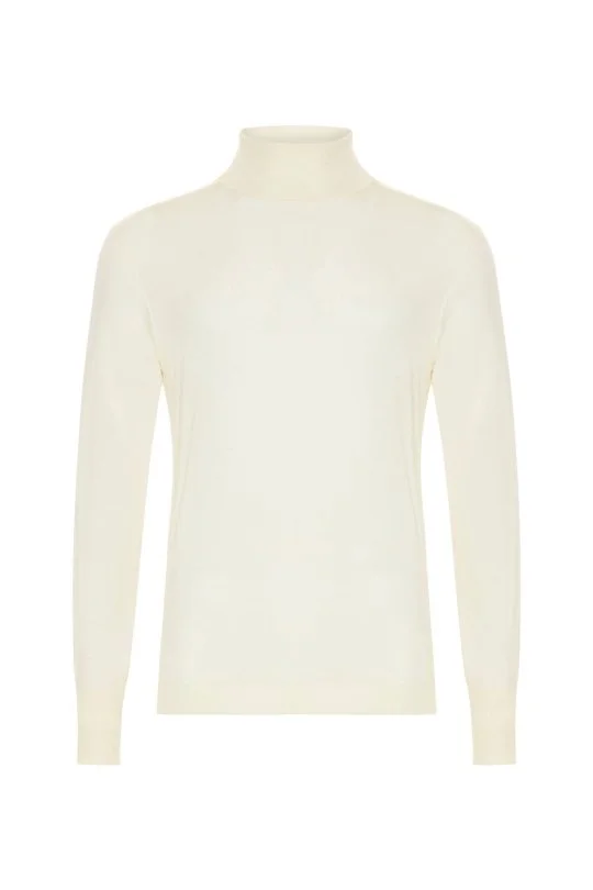 Hemington - Slim Fit Beyaz Activewear Merino Yün Triko (6)