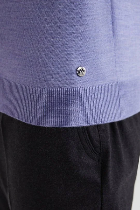Hemington - Extrafine Merino Açık Mor Bisiklet Yaka Triko (5)