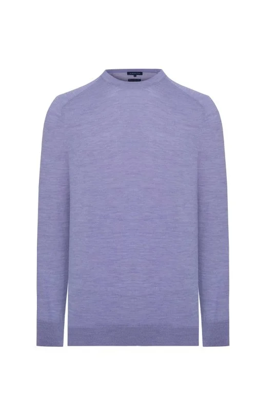 Hemington - Extrafine Merino Açık Mor Bisiklet Yaka Triko (6)