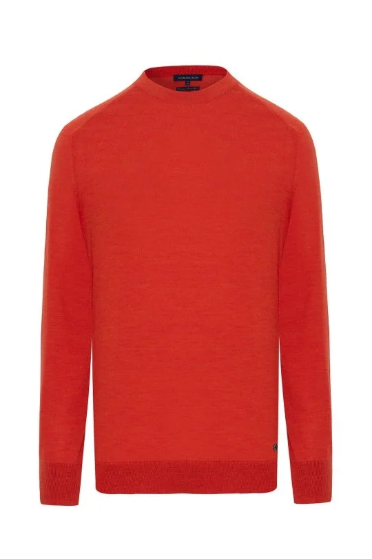 Hemington - Extrafine Merino Turuncu Bisiklet Yaka Triko (6)