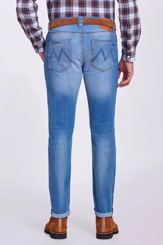 Hemington - Slim Fit Buz Mavisi Denim Pantolon (4)