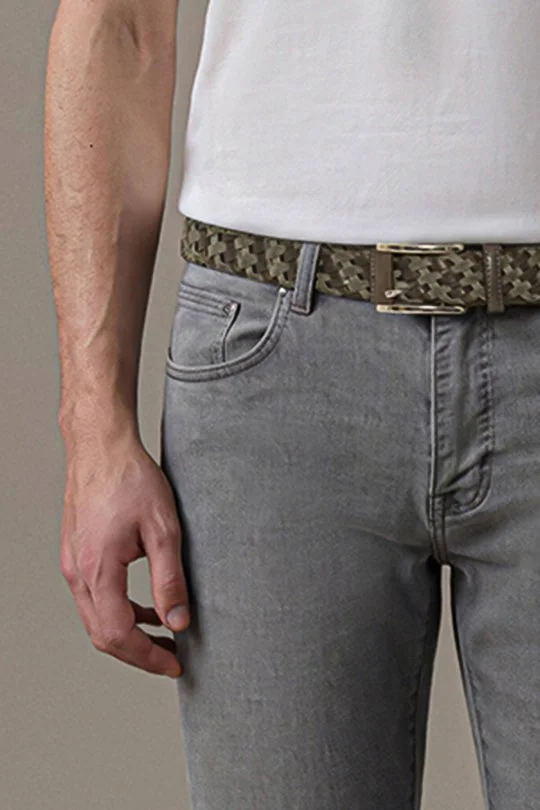 Slim Fit Gri Denim Pantolon
