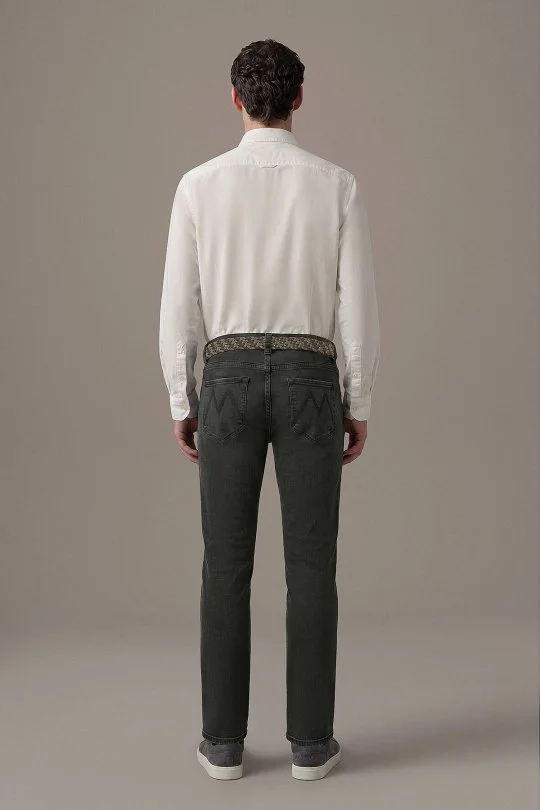 Slim Fit Siyah Denim Pantolon