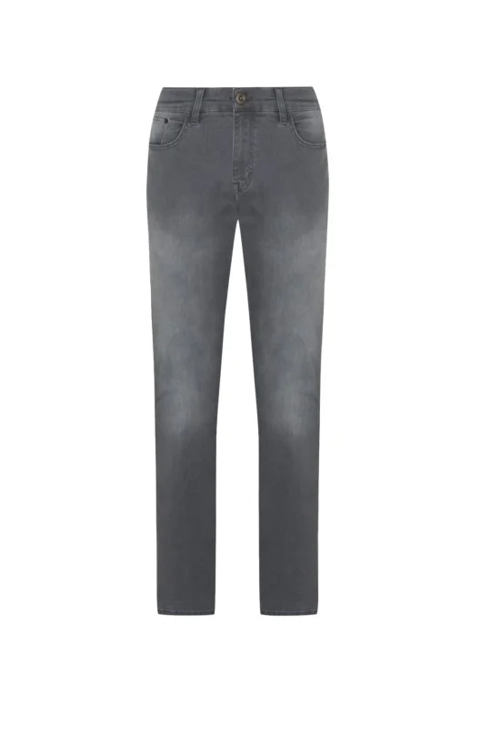 Hemington - Saf Pamuk Slim Fit Gri Denim Pantolon (6)