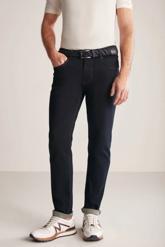 Hemington - Slim Fit Lacivert 5 Cepli Denim Pantolon
