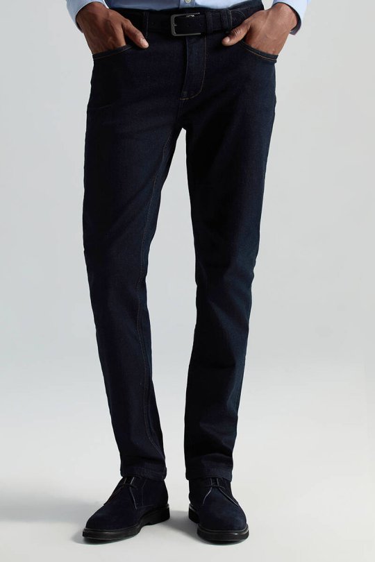 Slim Fit Lacivert 5 Cepli Denim Pantolon