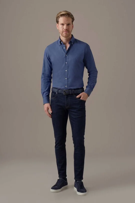 Hemington - Slim Fit Lacivert 5 Cepli Denim Pantolon (2)