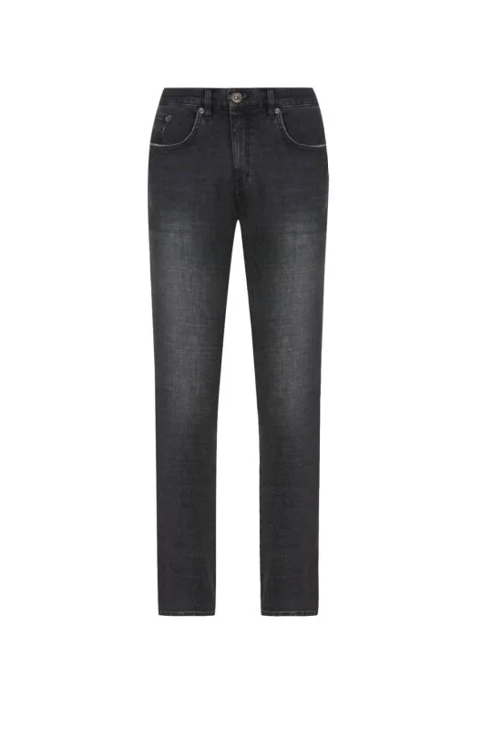 Hemington - Saf Pamuk Slim Fit Siyah Denim Pantolon (6)