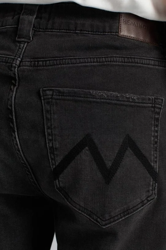 Hemington - Saf Pamuk Slim Fit Siyah Denim Pantolon (3)