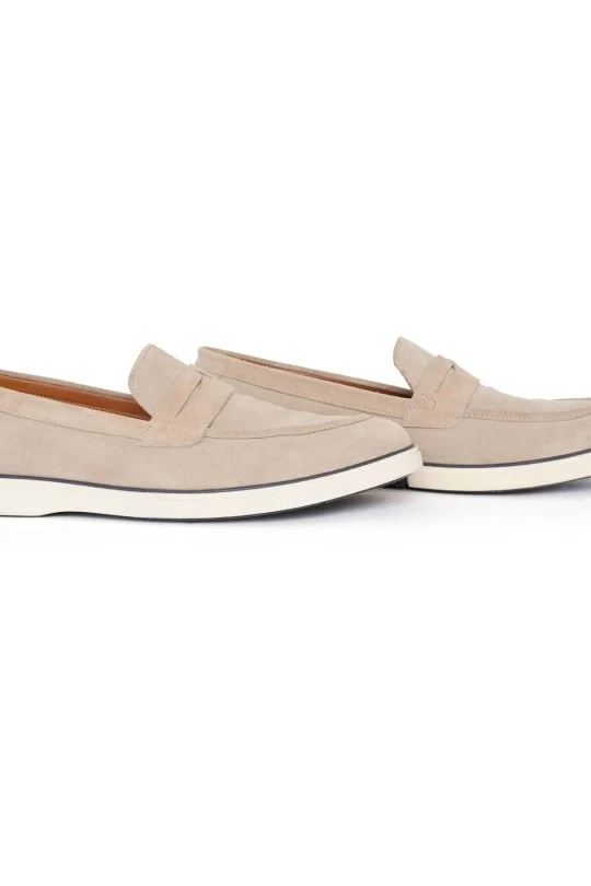 Hemington - Süet Deri Krem Rengi Loafer (2)