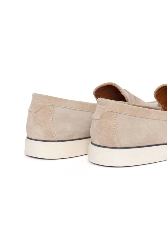 Hemington - Süet Deri Krem Rengi Loafer (3)