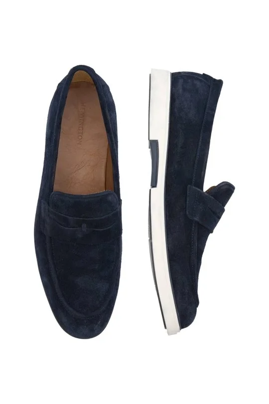 Hemington - Süet Deri Lacivert Loafer (4)