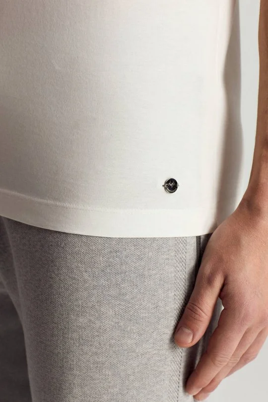 Hemington - Superfine Pamuk Bisiklet Yaka Beyaz Basic T-Shirt (3)