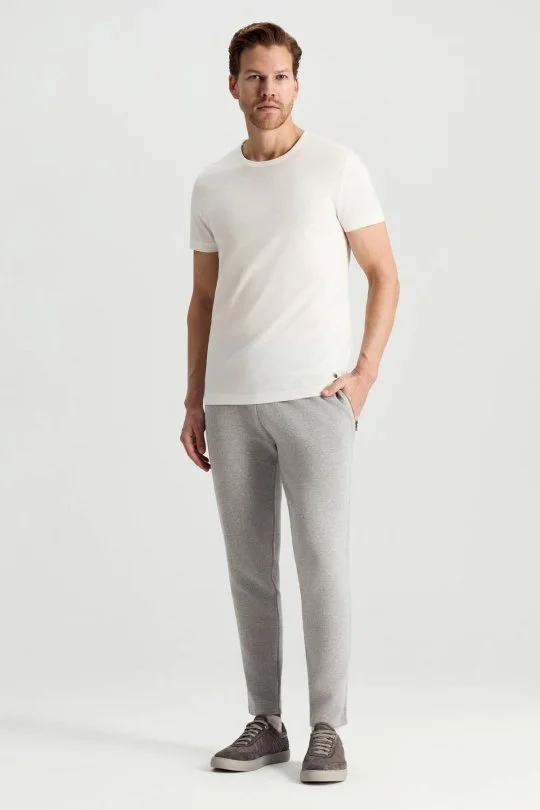 Hemington - Superfine Pamuk Bisiklet Yaka Beyaz Basic T-Shirt (2)