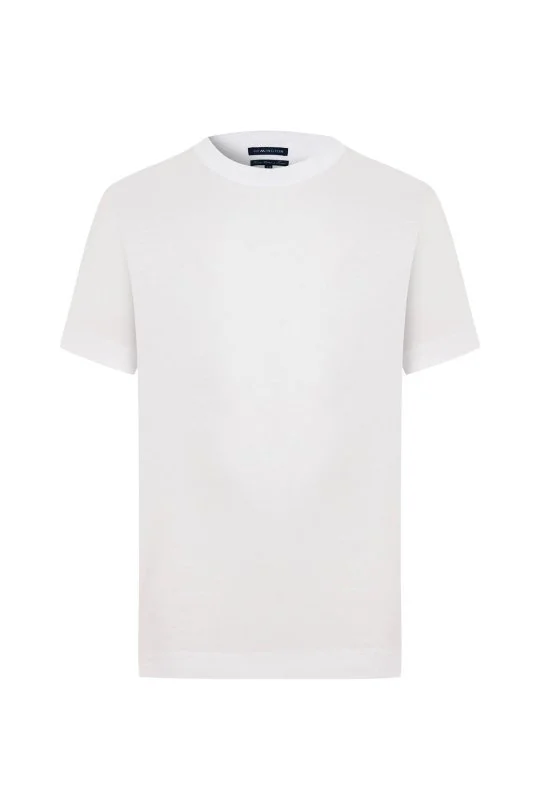 Hemington - Supima Pamuk Bisiklet Yaka Tencel Beyaz Çocuk T-Shirt (6)