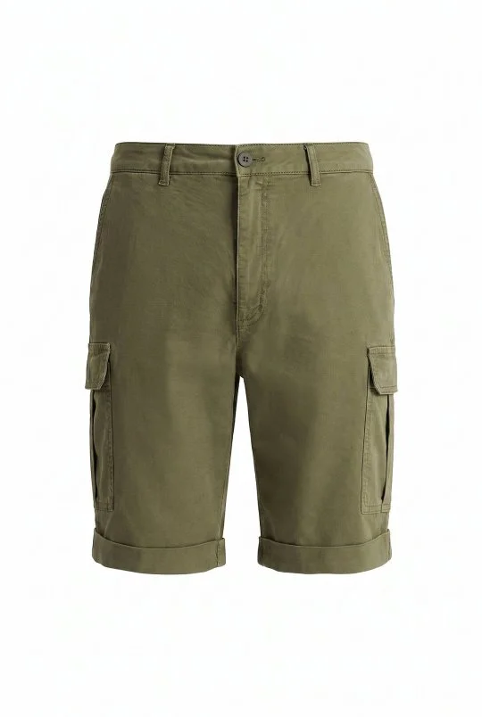 Hemington - Tencel Kumaş Haki Kargo Şort (6)