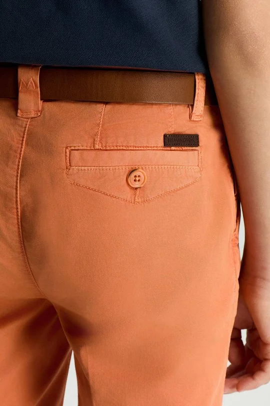Hemington - Turuncu Pamuk Chino Çocuk Bermuda Şort (5)