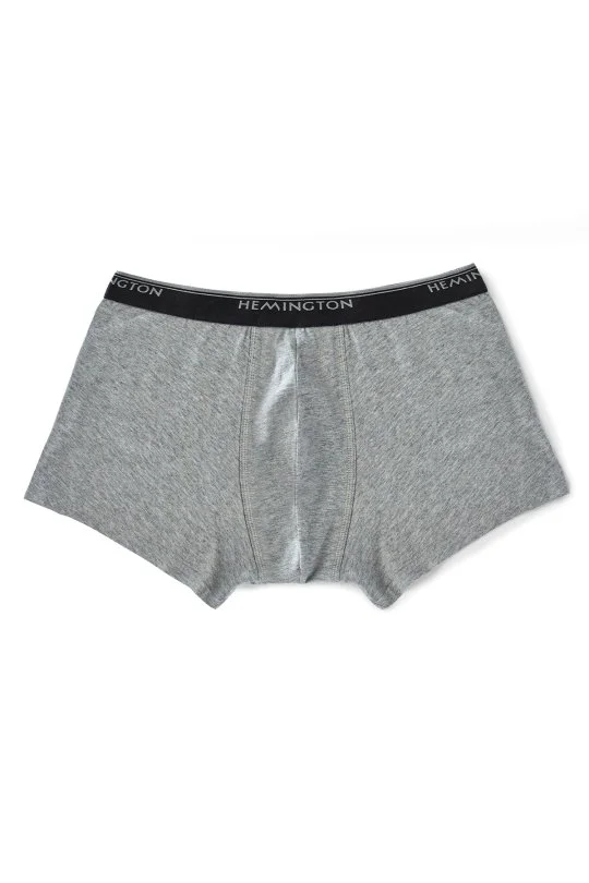Hemington - Beyaz Gri Siyah Üçlü Boxer Seti (4)