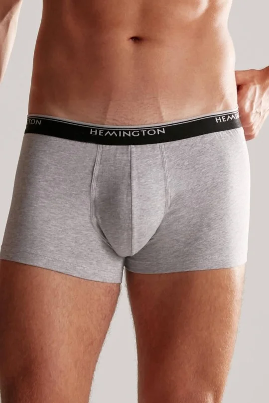 Hemington - Beyaz Gri Siyah Üçlü Boxer Seti (6)
