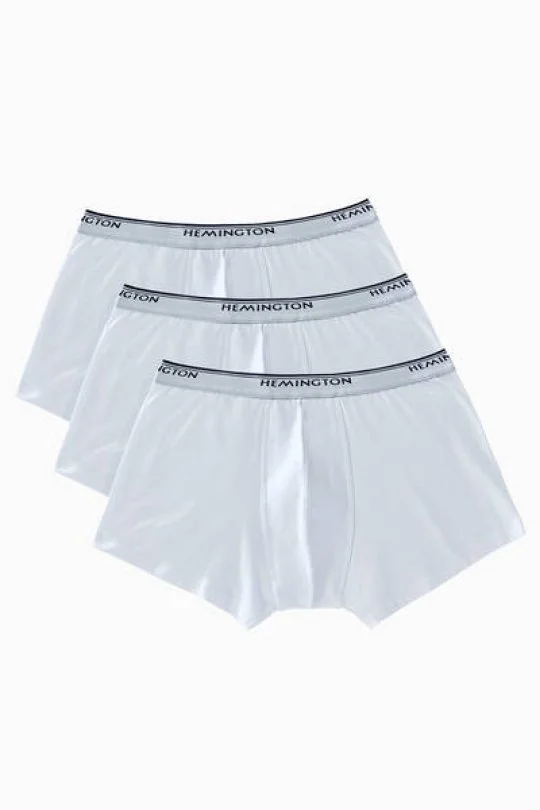 Hemington - Beyaz Üçlü Boxer Seti (4)