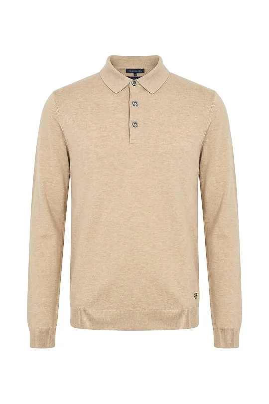 Hemington - Ultrafine Kaşmir Bej Polo Triko (6)