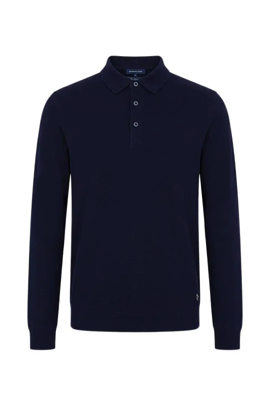 Hemington - Ultrafine Kaşmir Lacivert Polo Triko (6)