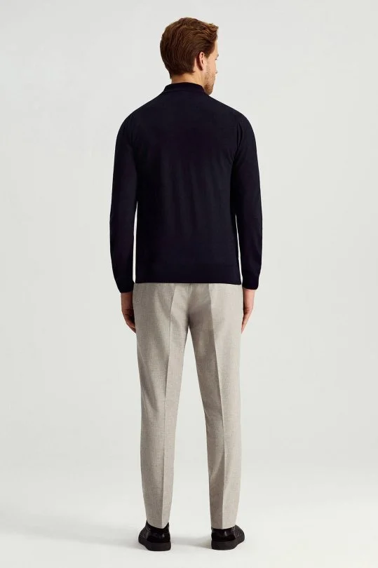 Hemington - Ultrafine Merino Yünü Siyah Triko Hırka (4)