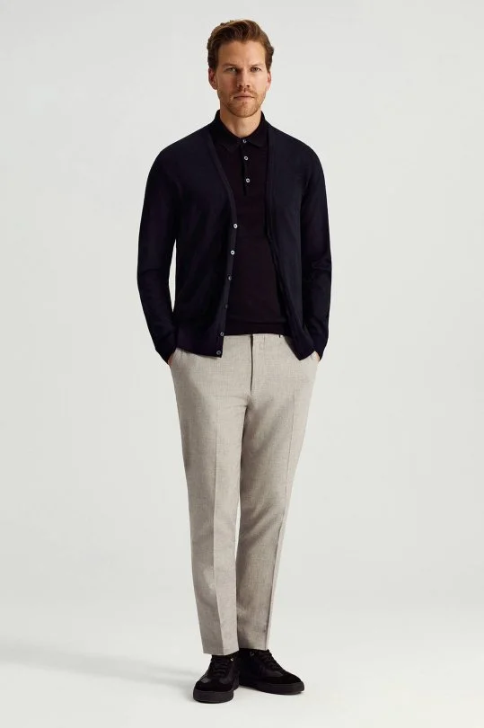 Hemington - Ultrafine Merino Yünü Siyah Triko Hırka (2)